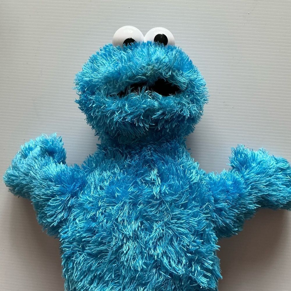 Sesame Street Cookie Monster Soft Plush Toy with Hard Eyes by Gund - Picture 2 of 6
